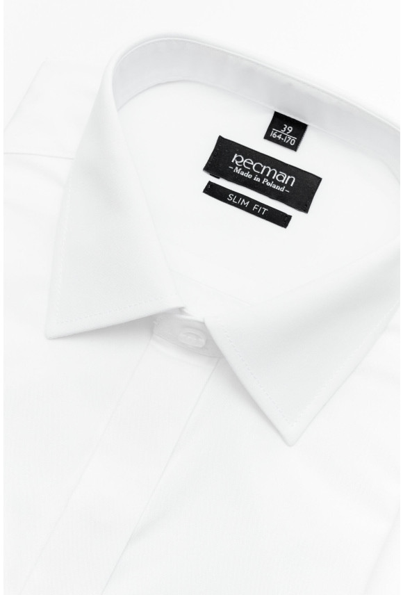 KOSZULA SAVERNE 90001 SP SLIM FIT BIAŁA