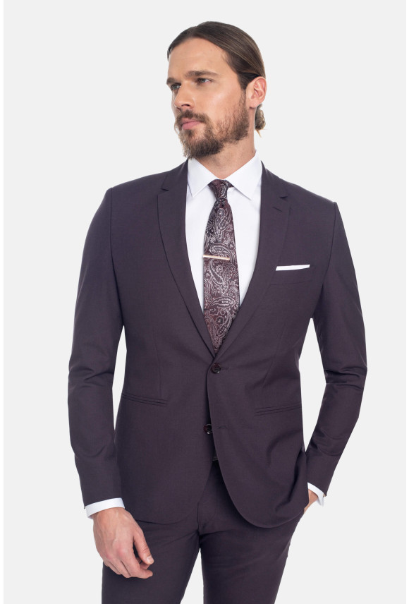 MARYNARKA FERIA FIOLETOWA SLIM FIT