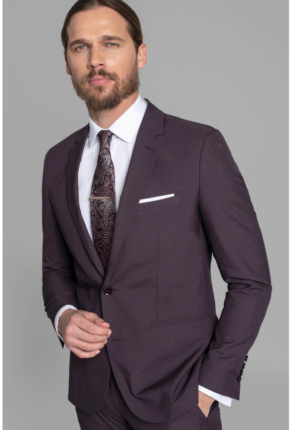 MARYNARKA FERIA FIOLETOWA SLIM FIT