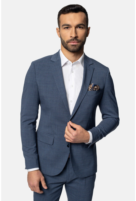 MARYNARKA GRADA NIEBIESKA SLIM FIT