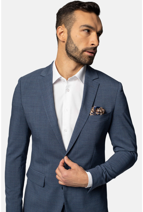 MARYNARKA GRADA NIEBIESKA SLIM FIT