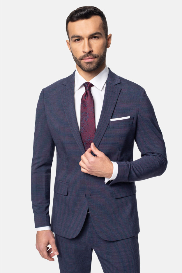 MARYNARKA GRADA GRANATOWA SLIM FIT MARYNARKA GRADA GRANATOWA SLIM FIT