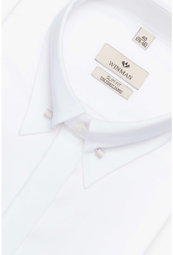 KOSZULA WINCASS 3155 SP SLIM FIT BIAŁA