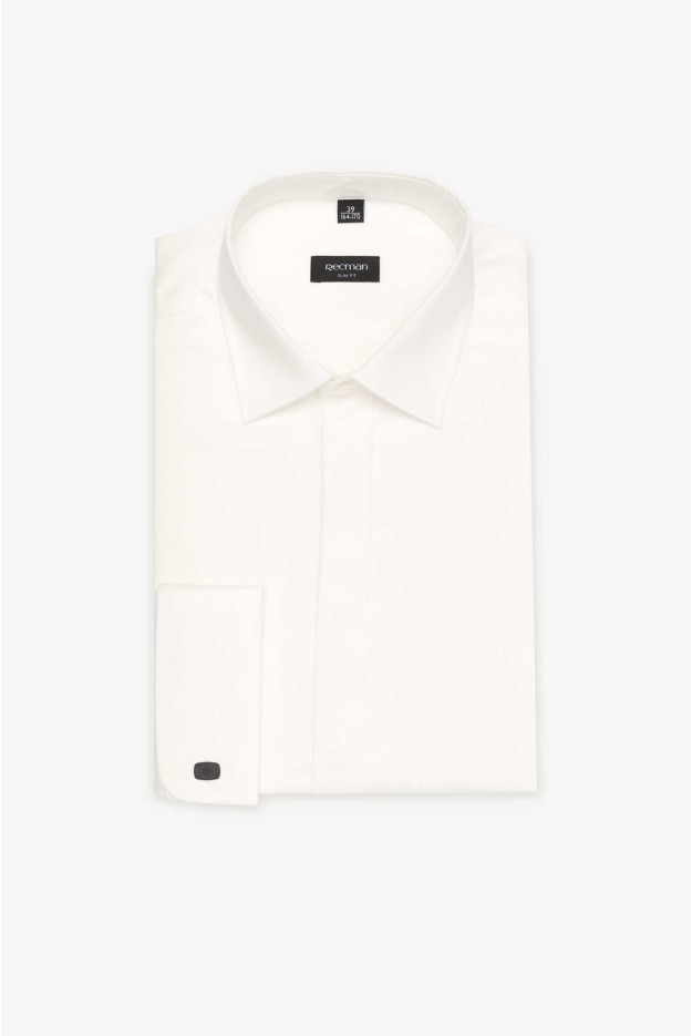 KOSZULA SAVERNE 3185 SP SLIM FIT ECRU KOSZULA SAVERNE 3185 SP SLIM FIT ECRU