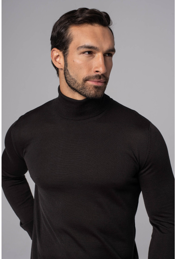 SWETER WENLOCK GOLF BRĄZOWY