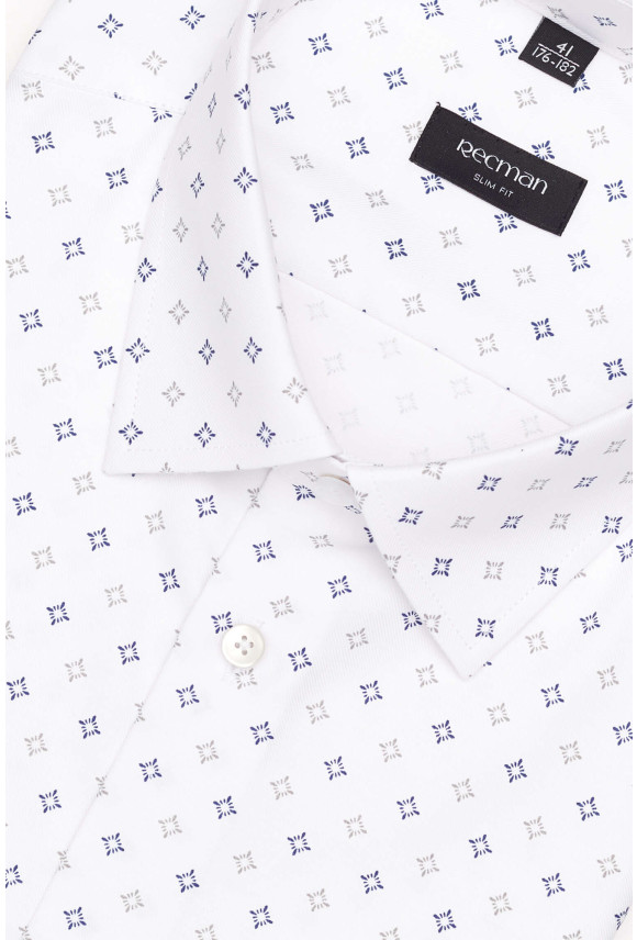 KOSZULA COLINE 3202T DŁUGI RĘKAW SLIM FIT BIAŁA