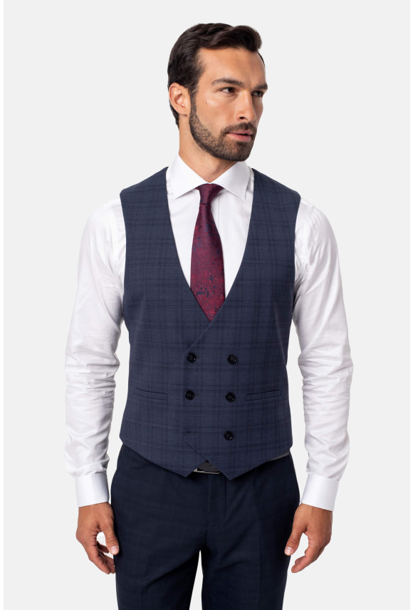 KAMIZELKA TORAZO SLIM FIT GRANATOWA