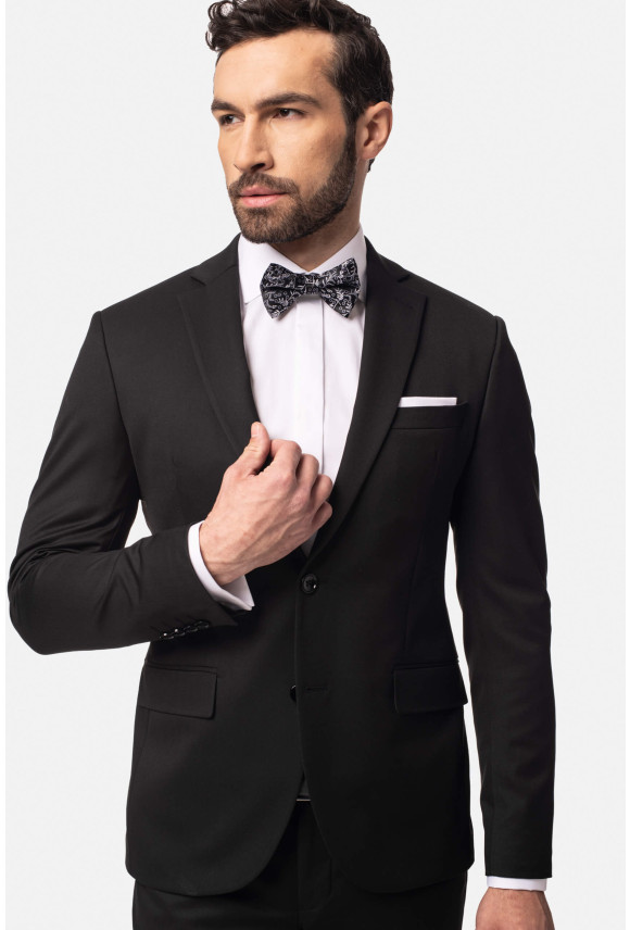GARNITUR DAVALO 318 CZARNY SUPER SLIM FIT GARNITUR DAVALO 318 CZARNY SUPER SLIM FIT