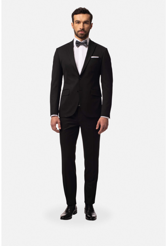 GARNITUR DAVALO 318 CZARNY SUPER SLIM FIT GARNITUR DAVALO 318 CZARNY SUPER SLIM FIT