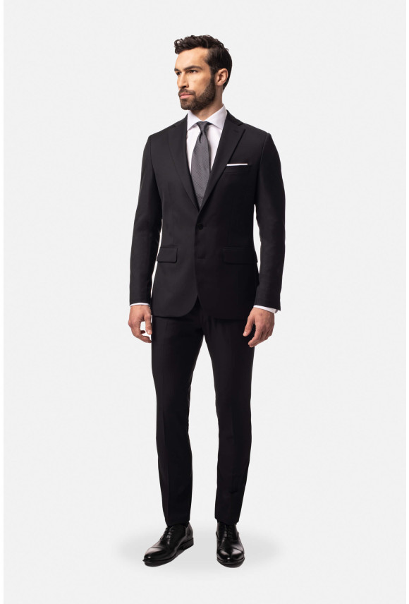 GARNITUR WINLON 318 CZARNY SLIM FIT GARNITUR WINLON 318 CZARNY SLIM FIT