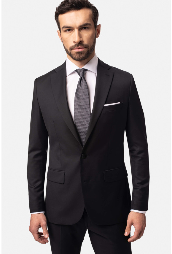 GARNITUR WINLON 318 CZARNY SLIM FIT GARNITUR WINLON 318 CZARNY SLIM FIT