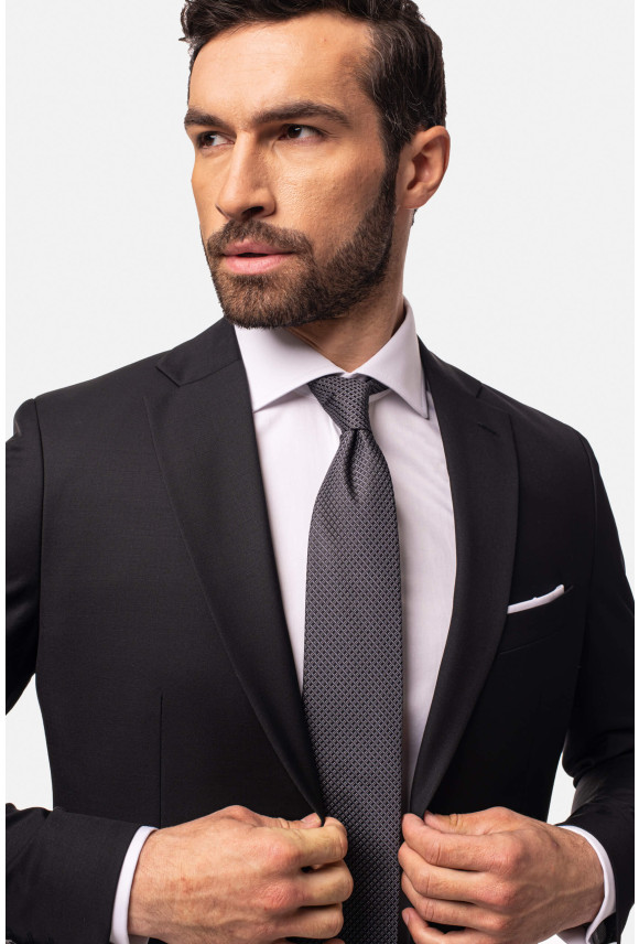 GARNITUR WINLON 318 CZARNY SLIM FIT GARNITUR WINLON 318 CZARNY SLIM FIT