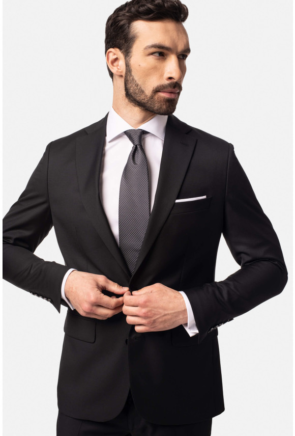 GARNITUR WINLON 318 CZARNY SLIM FIT GARNITUR WINLON 318 CZARNY SLIM FIT