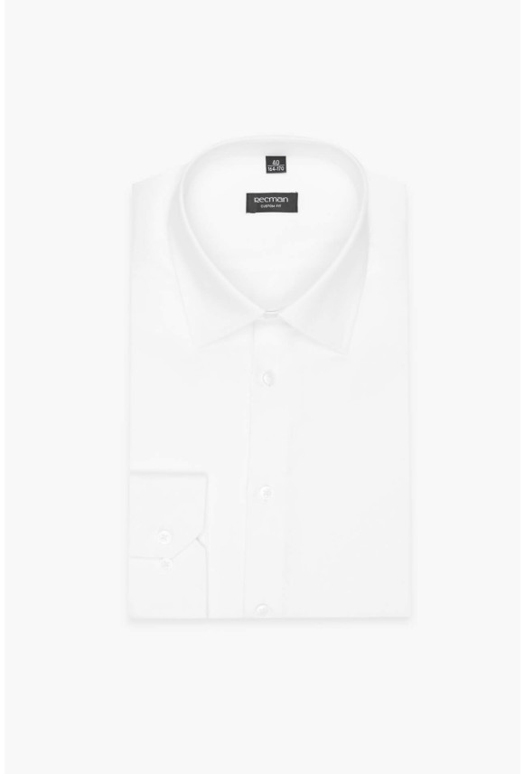 KOSZULA CORSINI 3182D DŁUGI RĘKAW CUSTOM FIT BIAŁA