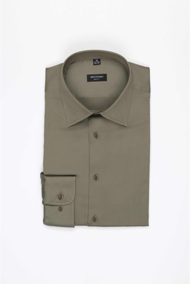 KOSZULA VERSONE 3225D DŁUGI RĘKAW SLIM FIT ZIELONA KOSZULA VERSONE 3225D DŁUGI RĘKAW SLIM FIT ZIELONA