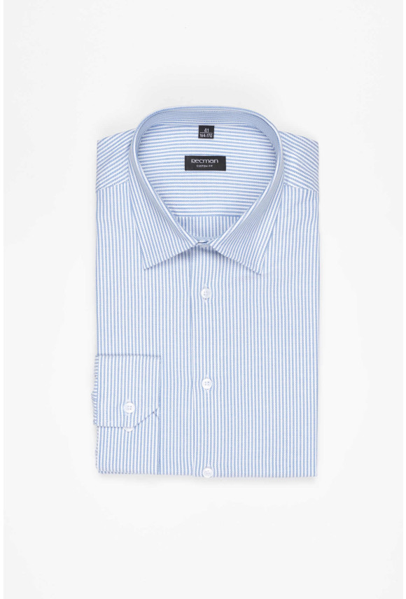 KOSZULA COFINO 3222D DŁUGI RĘKAW CUSTOM FIT GRANATOWA