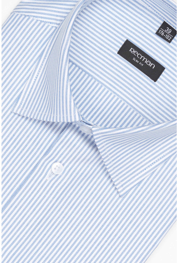 KOSZULA COFINO 3222D DŁUGI RĘKAW SLIM FIT GRANATOWA