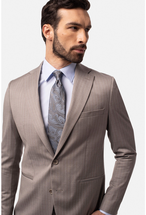 MARYNARKA BIDWIN BEŻOWA SLIM FIT