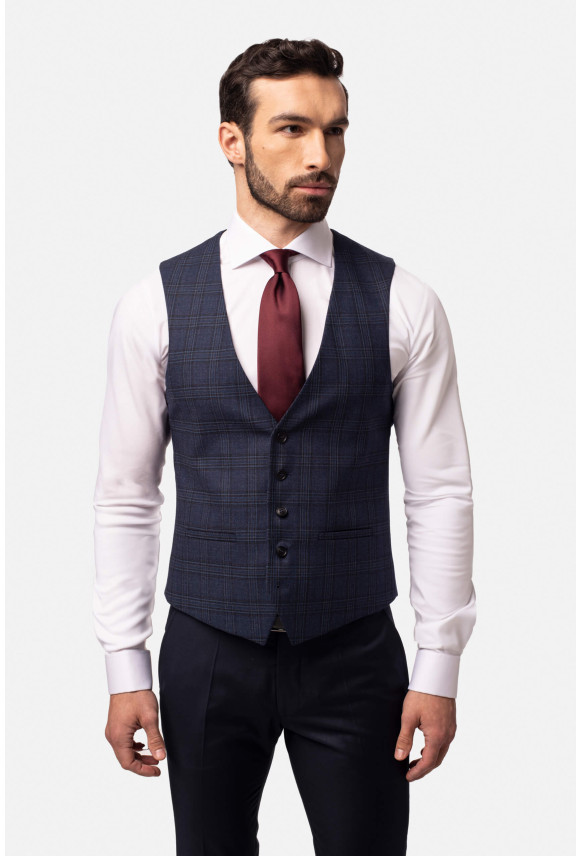 KAMIZELKA DENWIN SLIM FIT GRANATOWA KAMIZELKA DENWIN SLIM FIT GRANATOWA