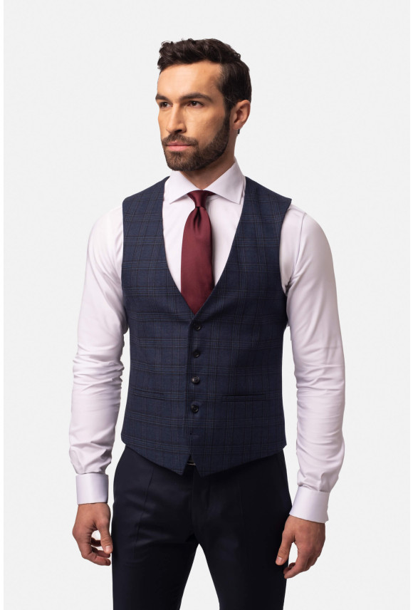KAMIZELKA DENWIN SLIM FIT GRANATOWA KAMIZELKA DENWIN SLIM FIT GRANATOWA