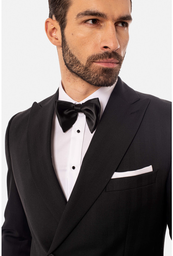 MARYNARKA DRAGONI CZARNA SLIM FIT