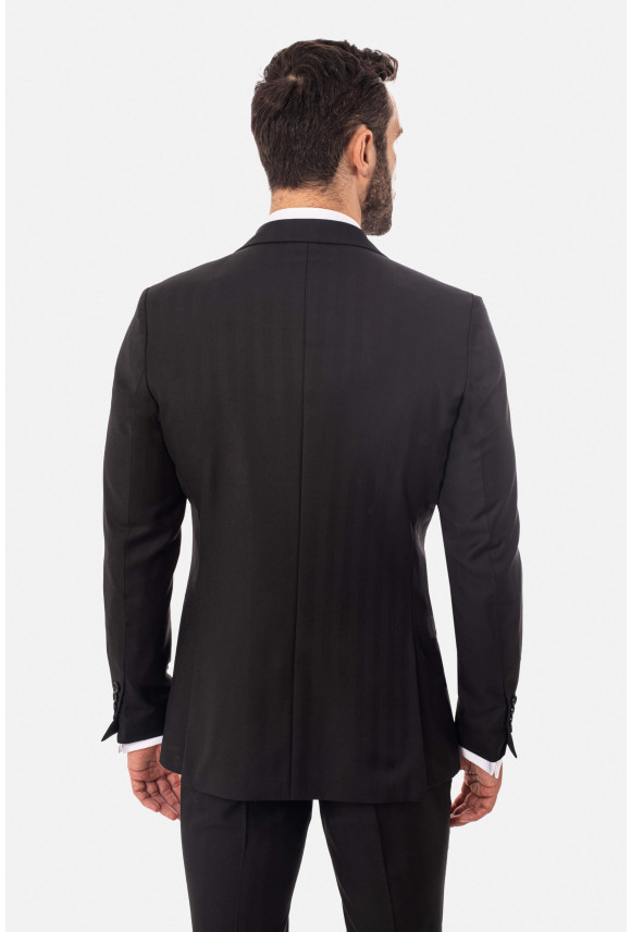 MARYNARKA DRAGONI CZARNA SLIM FIT