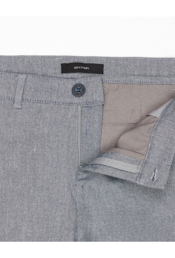 SPODNIE CASUAL SERBIE 234 NIEBIESKIE Z BAWEŁNĄ