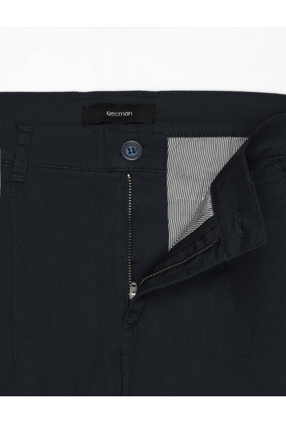 SPODNIE CASUAL AMATO 237 GRANATOWE Z BAWEŁNY SPODNIE CASUAL AMATO 237 GRANATOWE Z BAWEŁNY
