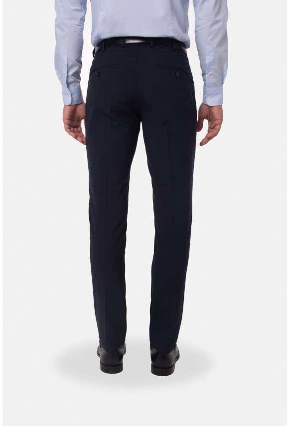SPODNIE CLASSIC BAMFORD 318 GRANATOWA Z WEŁNĄ