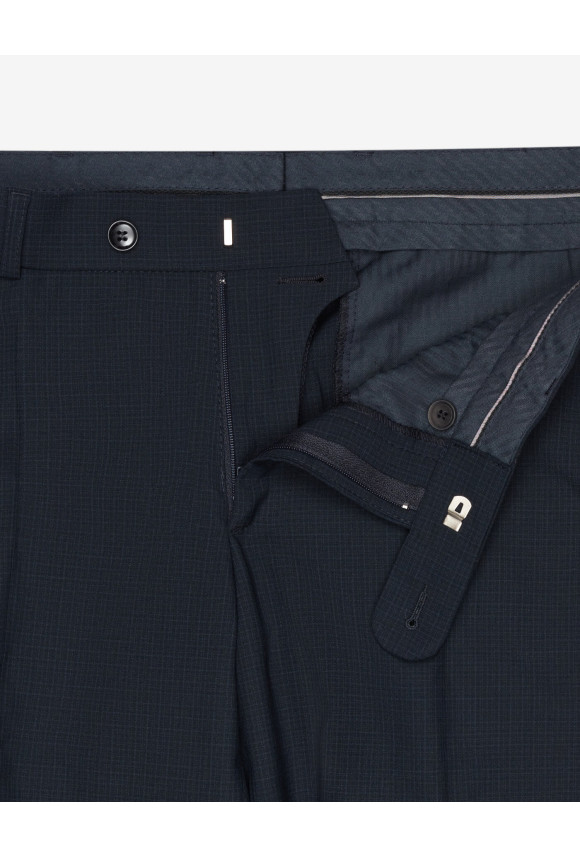 SPODNIE CLASSIC BAMFORD 318 GRANATOWA Z WEŁNĄ