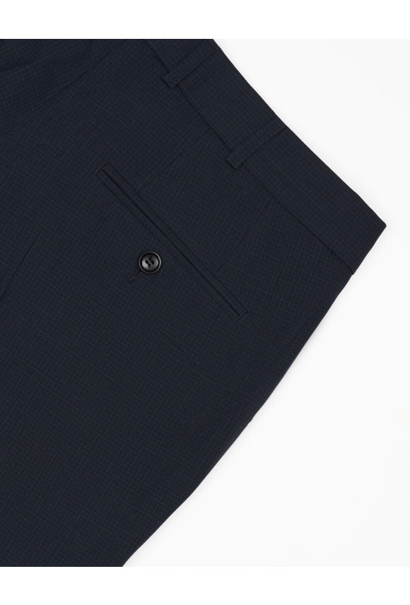 SPODNIE CLASSIC BAMFORD 318 GRANATOWA Z WEŁNĄ