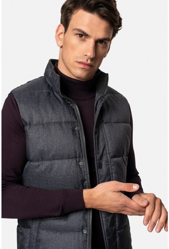 KAMIZELKA CASERTA SLIM FIT NIEBIESKA JEDNORZĘDOWA