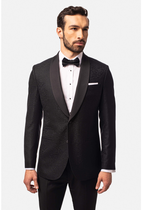 MARYNARKA WINLES CZARNA SLIM FIT JEDNORZĘDOWA Z WEŁNĄ MARYNARKA WINLES CZARNA SLIM FIT JEDNORZĘDOWA Z WEŁNĄ