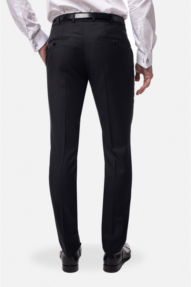 SPODNIE CLASSIC RESWIN 318 CZARNE Z WEŁNĄ