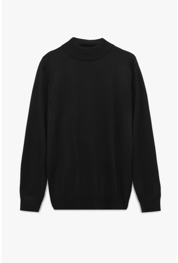 SWETER GIUNTI PÓŁGOLF CZARNY