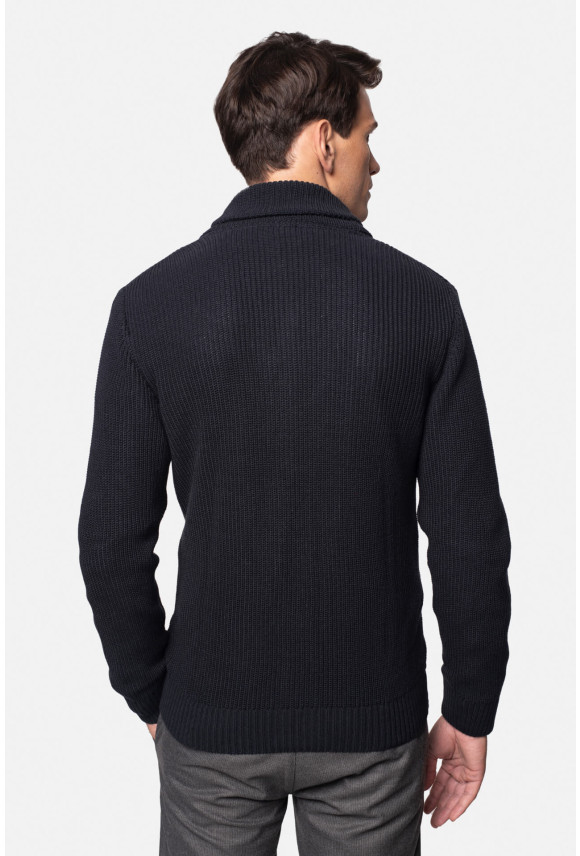 SWETER CAMERINO ROZPINANY GRANATOWY