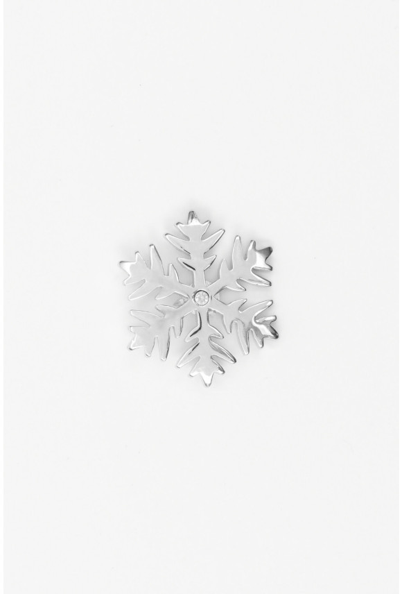 PINS XMAS SNOWFLAKE 2 SREBRNY PINS XMAS SNOWFLAKE 2 SREBRNY