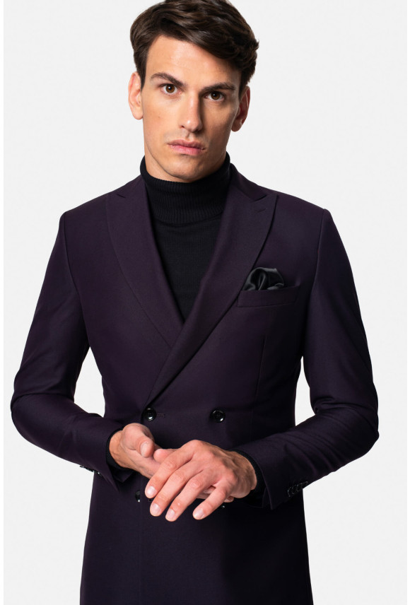 MARYNARKA DROGON FIOLETOWA SLIM FIT DWURZĘDOWA MARYNARKA DROGON FIOLETOWA SLIM FIT DWURZĘDOWA