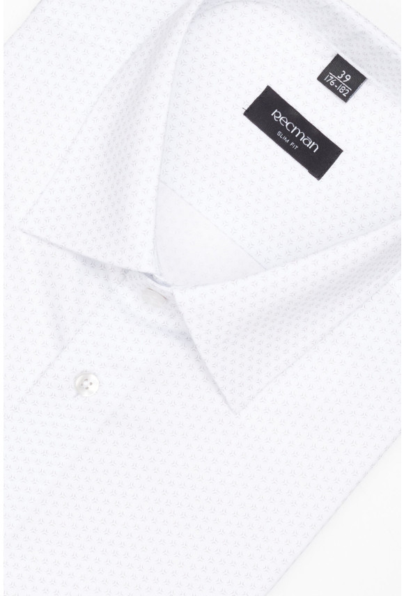 KOSZULA COLINE 3267T DŁUGI RĘKAW SLIM FIT BIAŁA Z BAWEŁNY