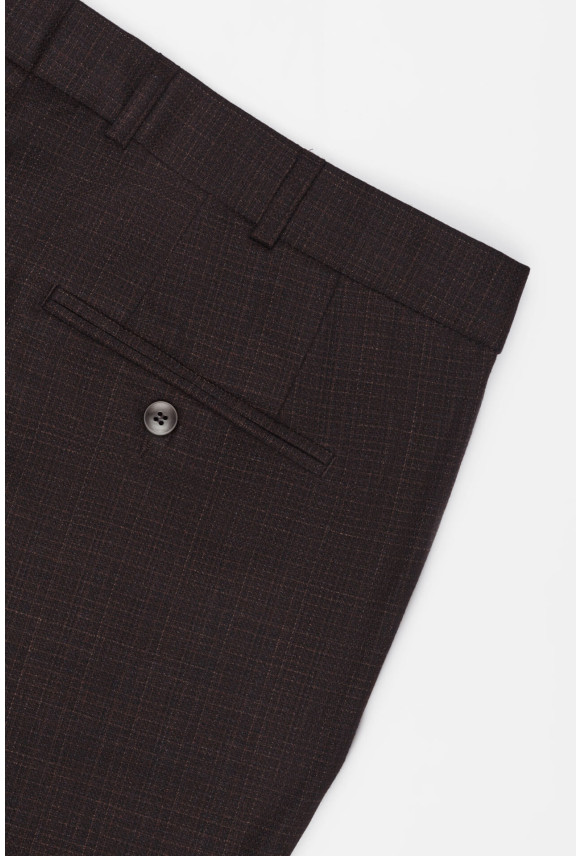 SPODNIE CLASSIC ALATA 318 BRĄZOWE Z WEŁNY