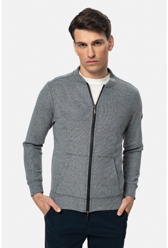 BLUZA LAREDA ROZPINANY GRANATOWA Z BAWEŁNĄ