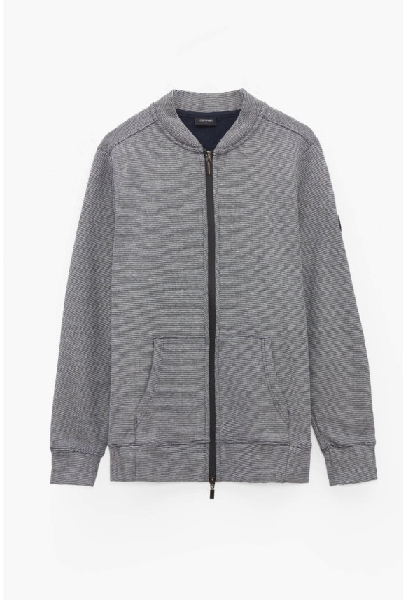 BLUZA LAREDA ROZPINANY GRANATOWA Z BAWEŁNĄ