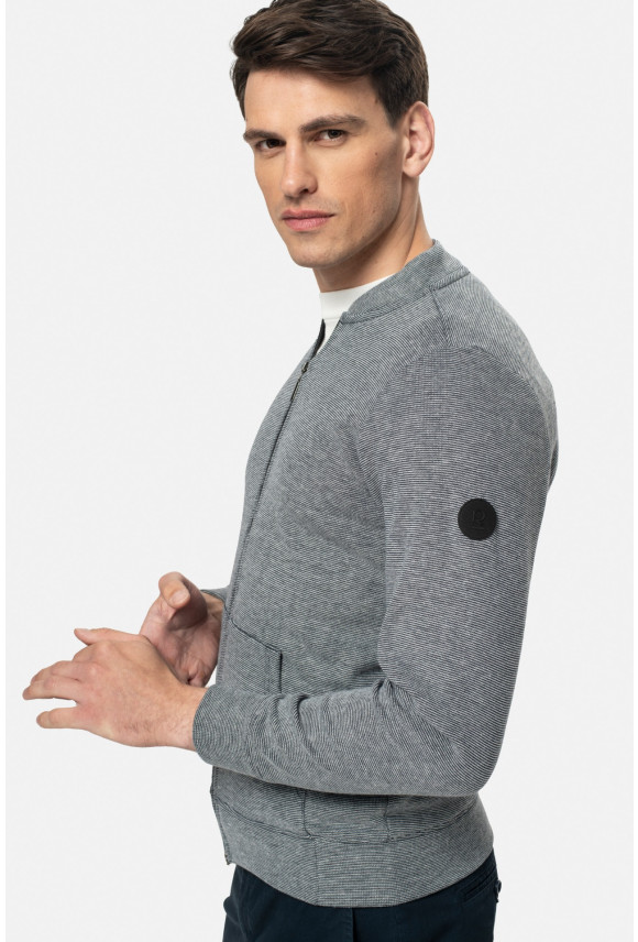BLUZA LAREDA ROZPINANY GRANATOWA Z BAWEŁNĄ