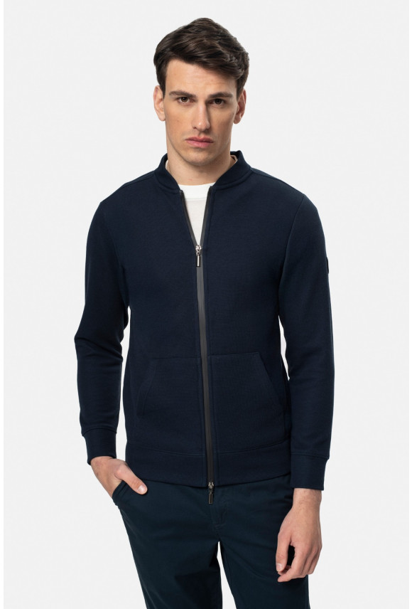 BLUZA LAREDA ROZPINANY GRANATOWA 0001 Z BAWEŁNĄ