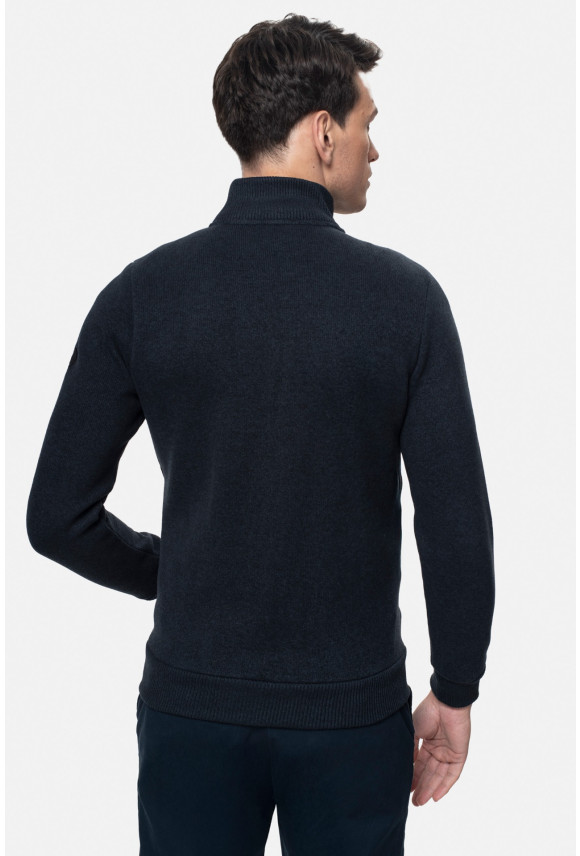 BLUZA LECERA ROZPINANY GRANATOWA Z BAWEŁNĄ