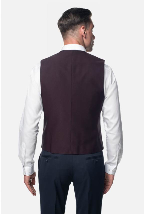 KAMIZELKA PERTOSAN SLIM FIT BORDOWA JEDNORZĘDOWA