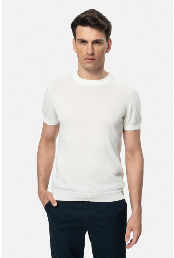 T SHIRT WILLOW ECRU Z BAWEŁNY