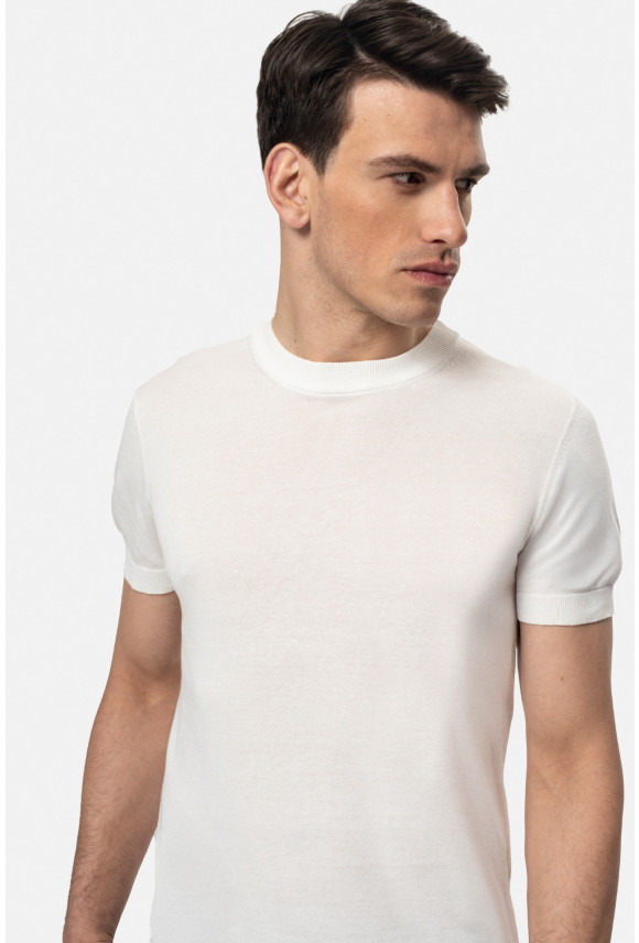 T SHIRT WILLOW ECRU Z BAWEŁNY
