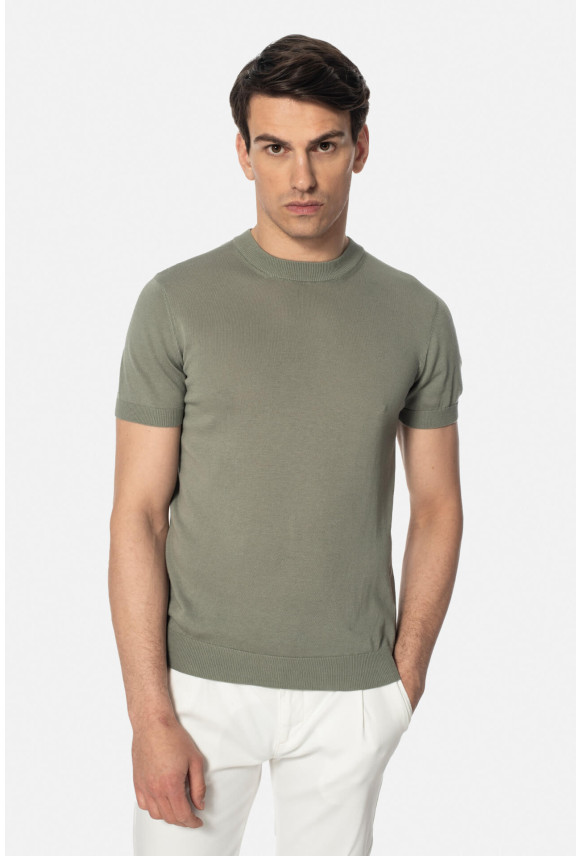 T SHIRT WILLOW ZIELONY Z BAWEŁNY