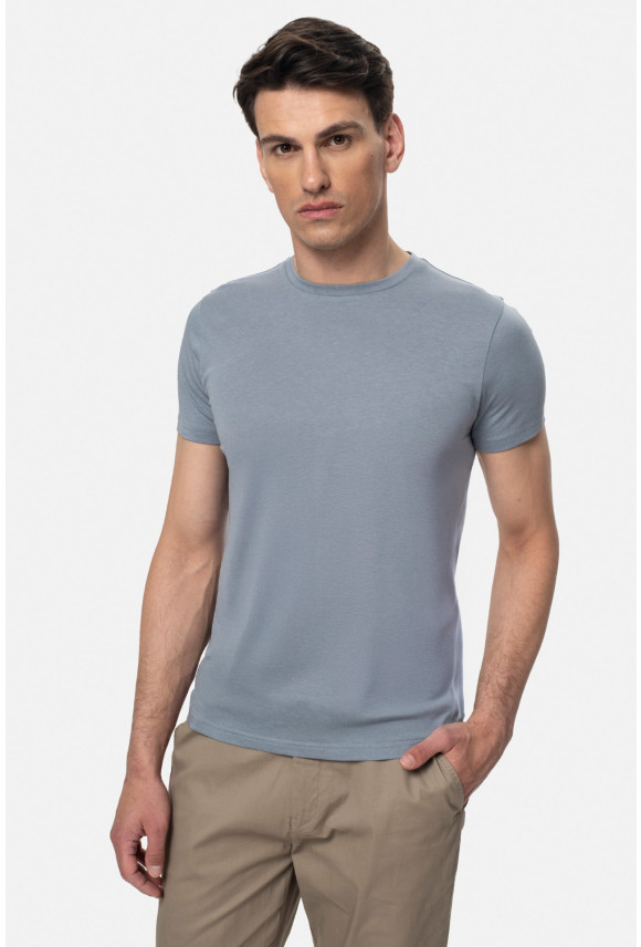 T SHIRT MUXAL NIEBIESKI Z MODALEM